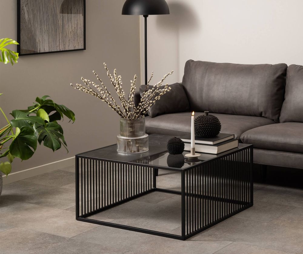 Strington Black Square Coffee Table 