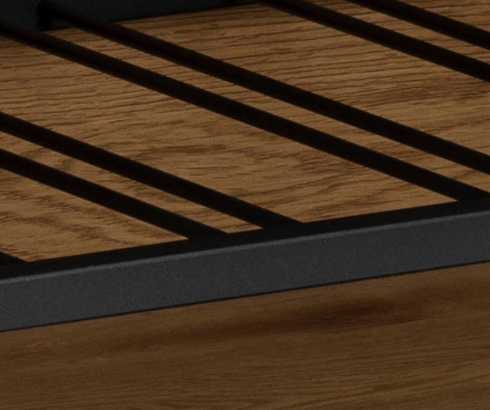 Seaford Black and Oak Cabinet 