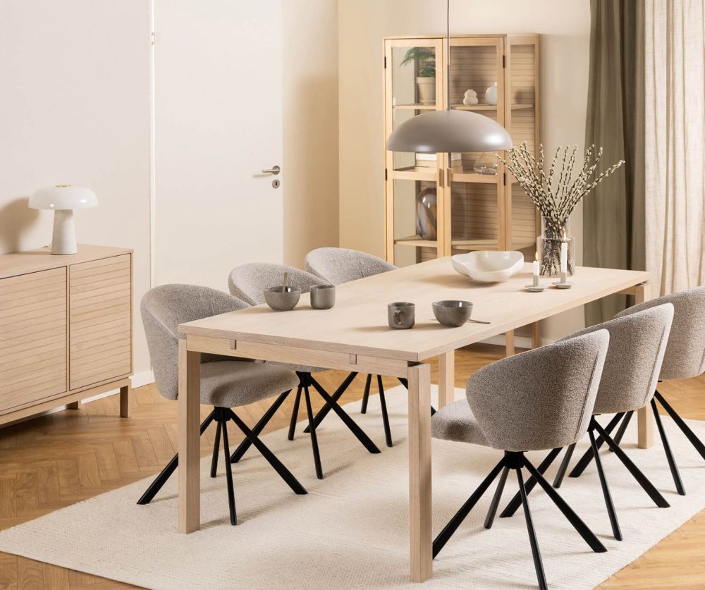 Linley White Dining Table 
