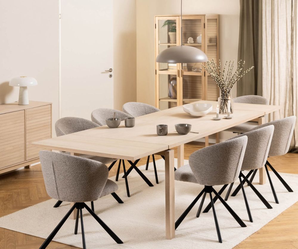 Linley White Dining Table 
