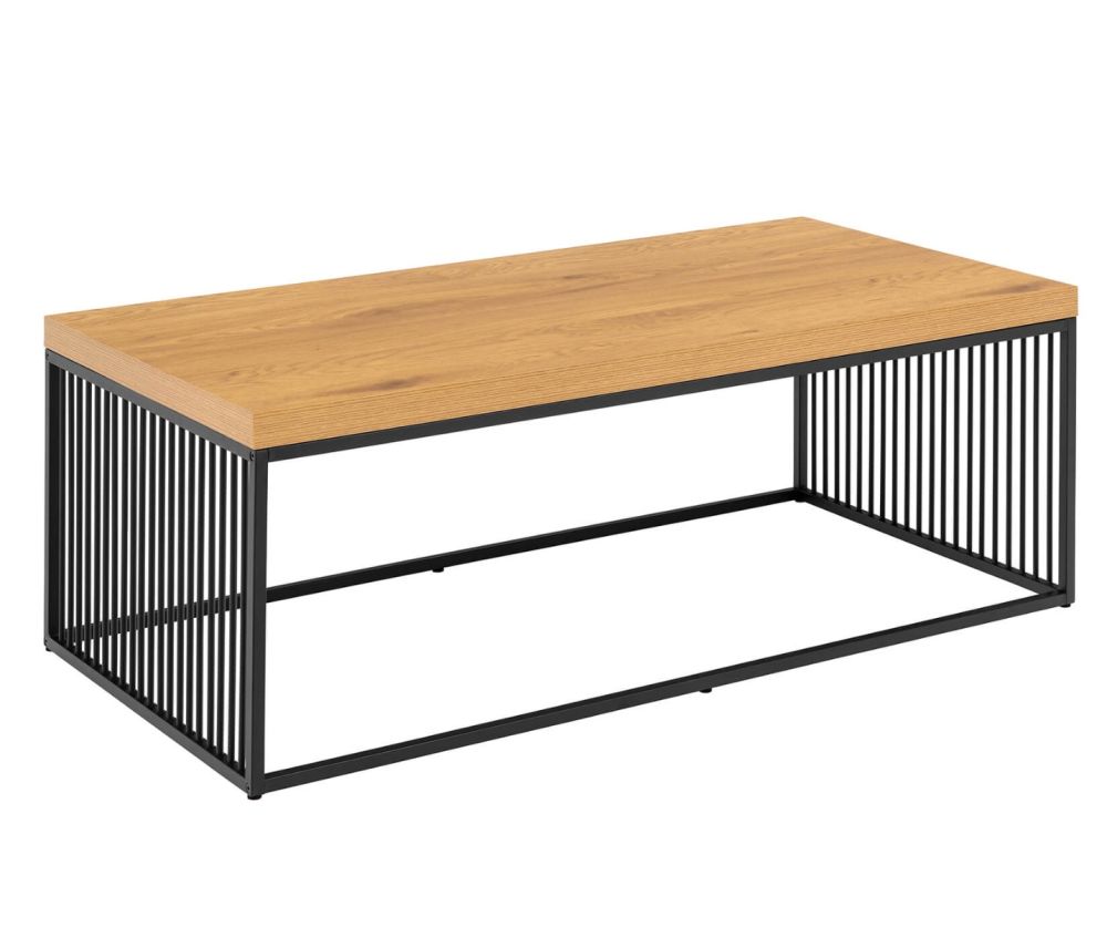 Strington Black and Oak Coffee Table