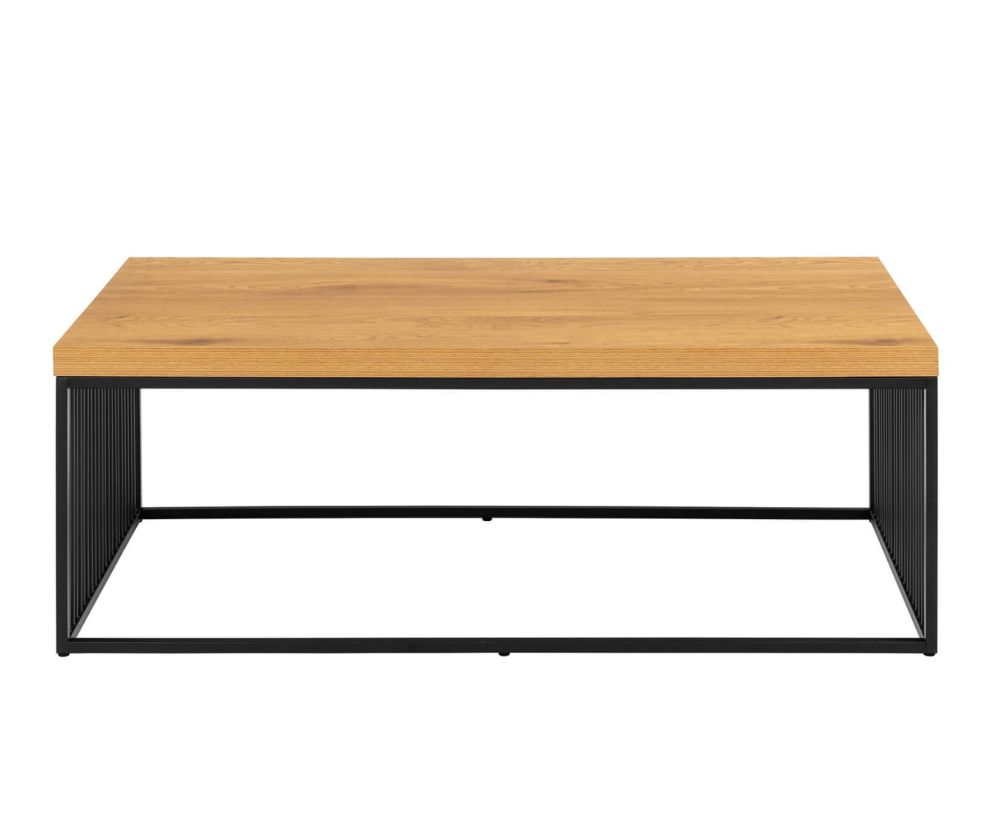 Strington Black and Oak Coffee Table