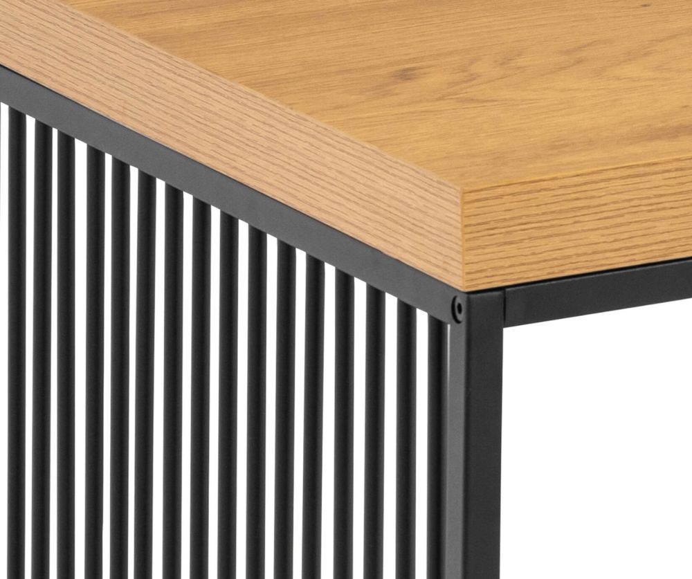 Strington Black and Oak Coffee Table