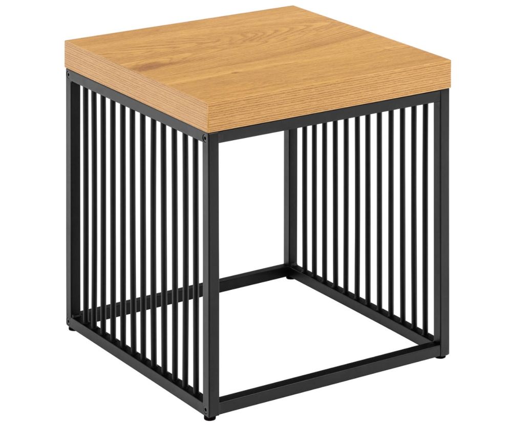 Strington Black and Oak Side Table 