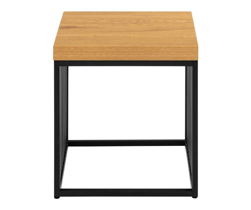 Strington Black and Oak Side Table 