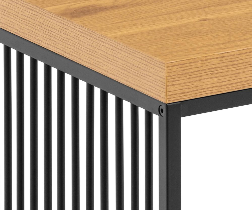 Strington Black and Oak Side Table 