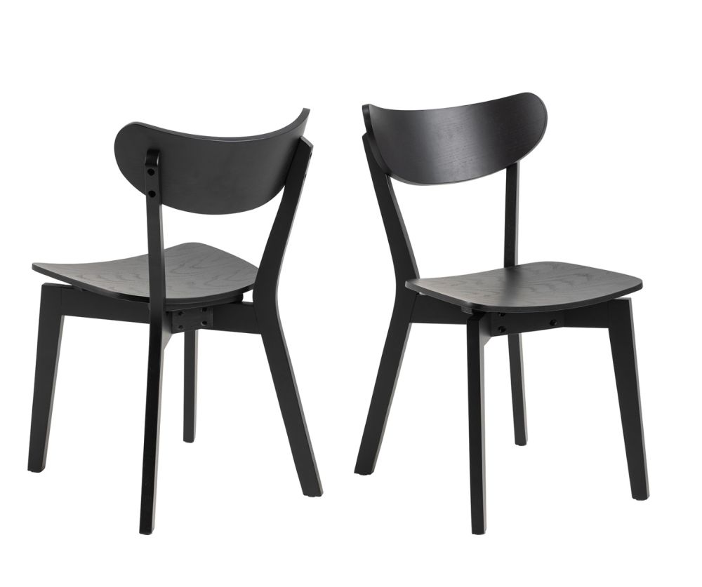 Roxby Black Dining Chairs Set of 2