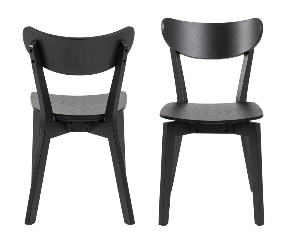 Roxby Black Dining Chairs Set of 2