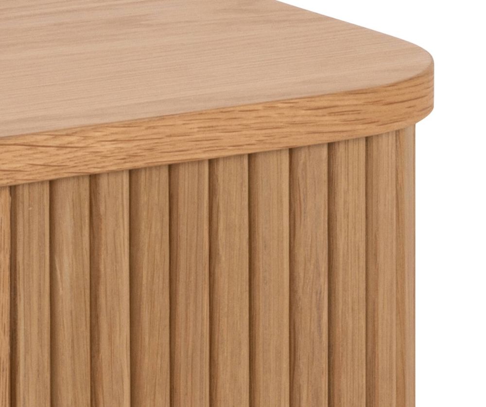 Langley Oak Square Bedside Table 