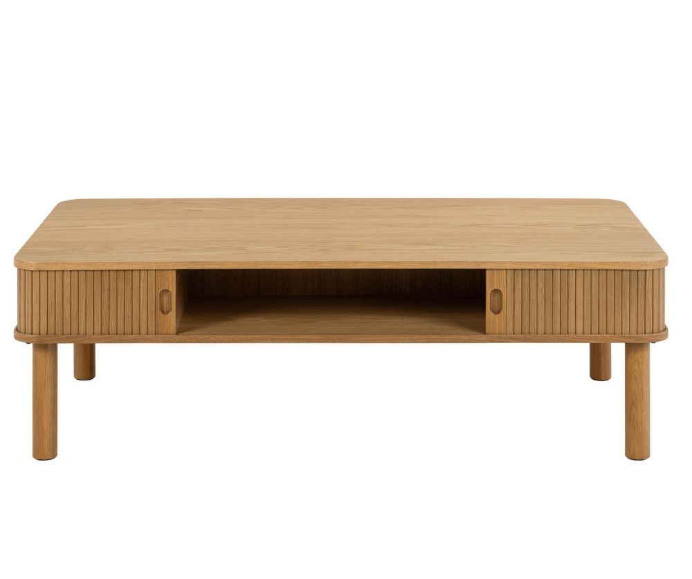 Langley Oak Sliding Door Coffee Table 