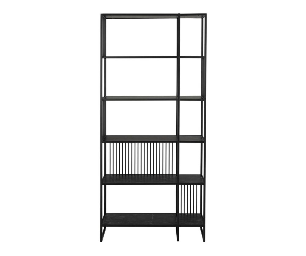 Strington Black 5 Shelves Bookcase