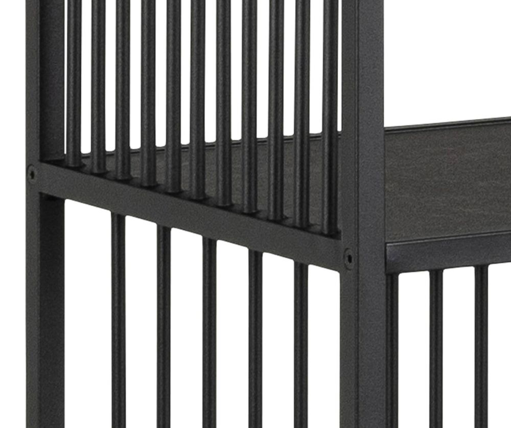 Strington Black 5 Shelves Bookcase