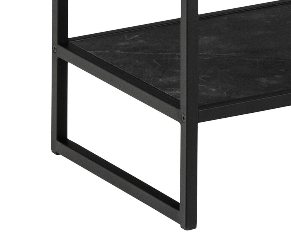 Strington Black 5 Shelves Bookcase
