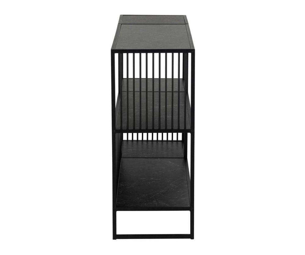 Strington Black 2 Shelves Bookcase