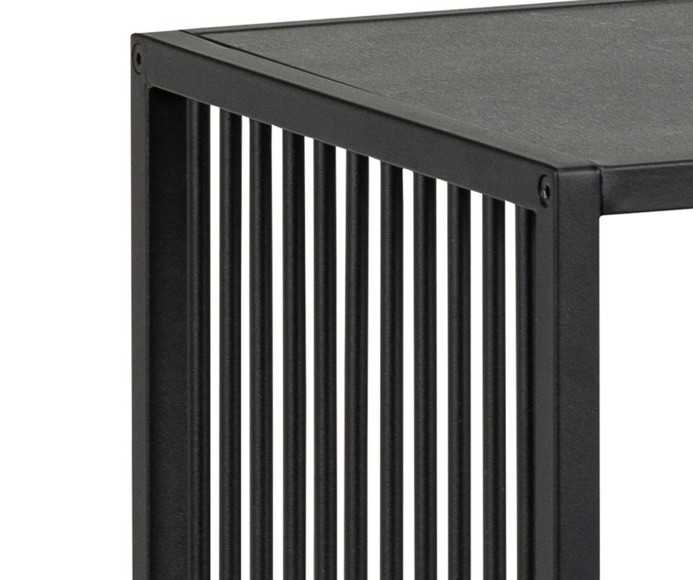 Strington Black 2 Shelves Bookcase