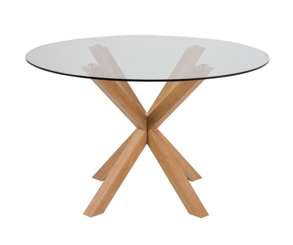 Heaven Round Dining Table with Glass Top 