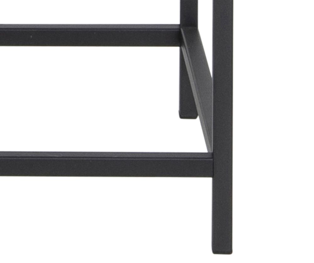 Seaford Black 2 Glass Door Display Cabinet 