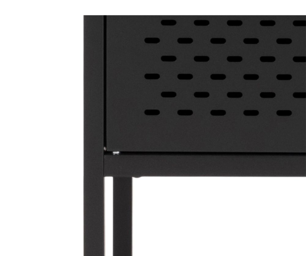 Newcastle Matt Black 2 Door Cabinet 