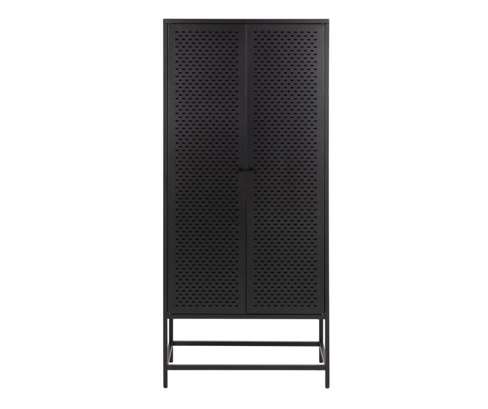 Newcastle Matt Black 2 Door Cabinet 