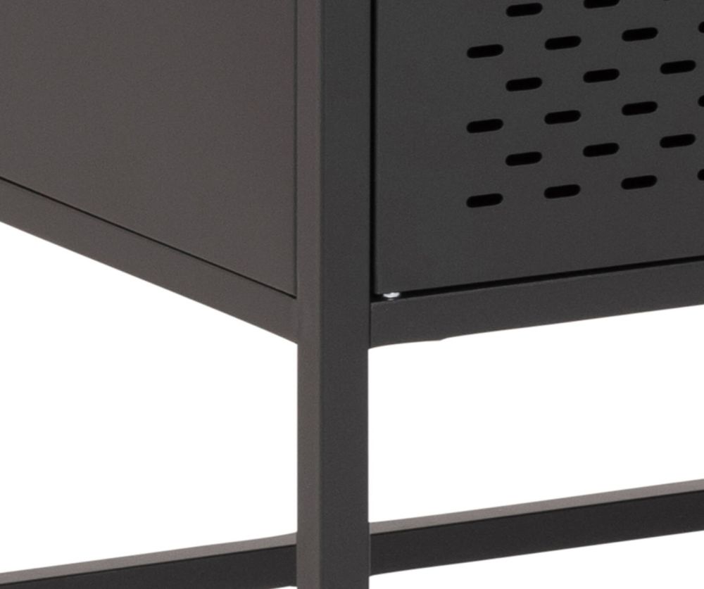 Newcastle Matt Black 2 Door Cabinet 