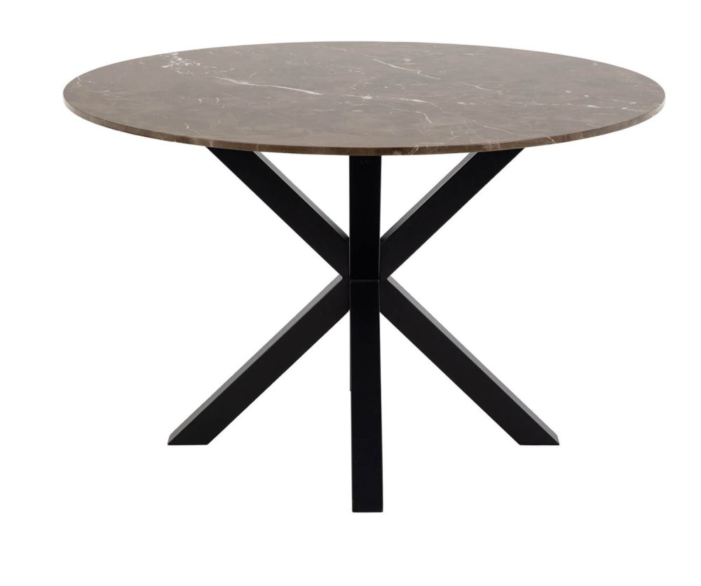 Heaven Dining Table with Brown Polished Marble Top