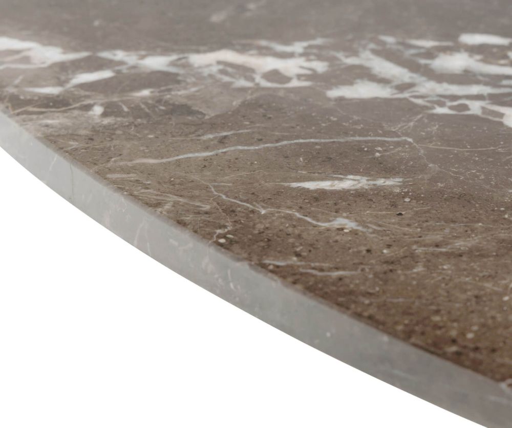 Heaven Dining Table with Brown Polished Marble Top