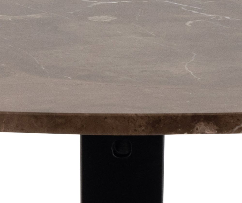 Heaven Dining Table with Brown Polished Marble Top