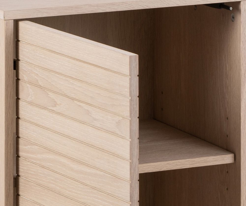 Linley White Oak 4 Door Sideboard 