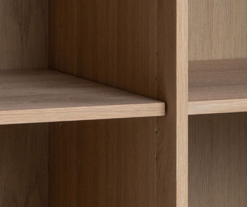 Linley White Oak 2 Doors and 4 Shelves Cabinet 