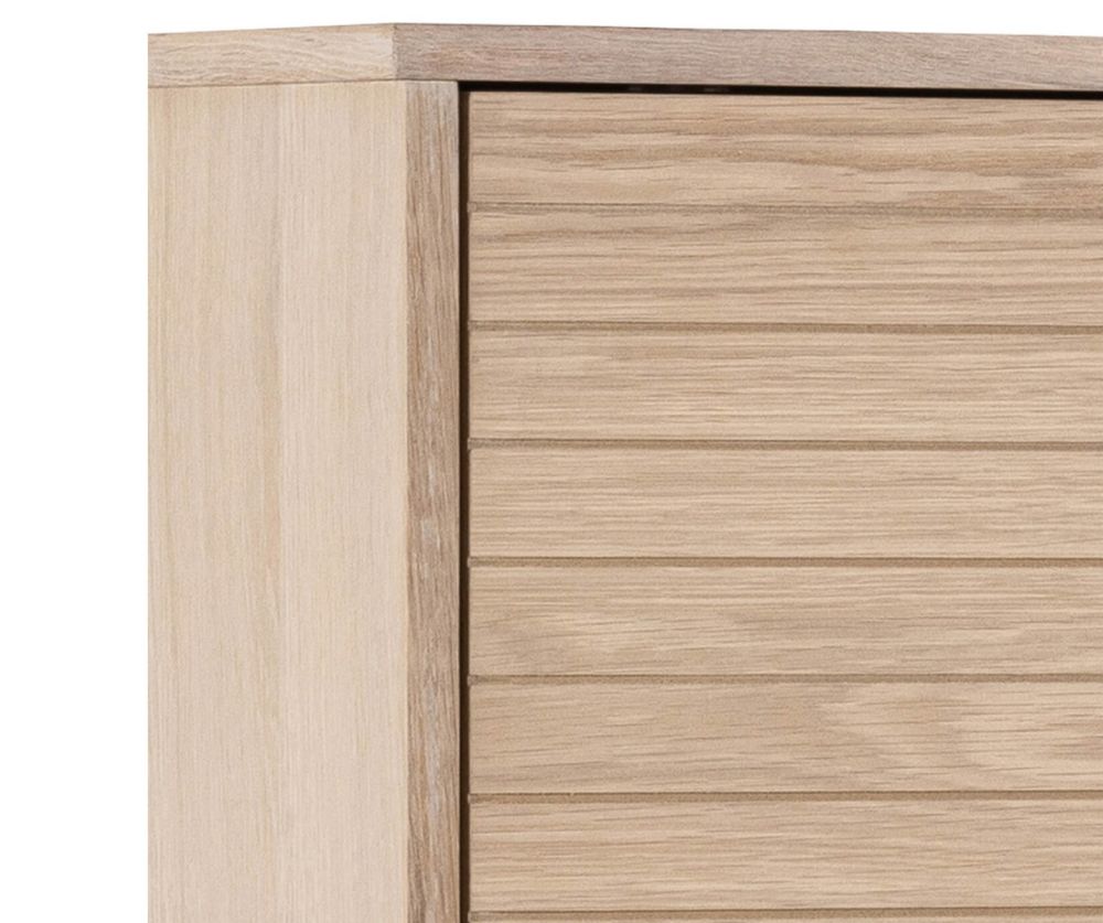 Linley White Oak 2 Doors and 4 Shelves Cabinet 