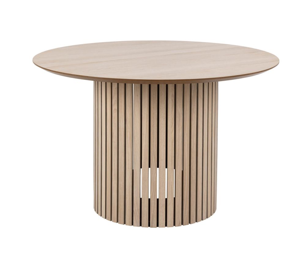 Linley White Oak Round Dining Table 