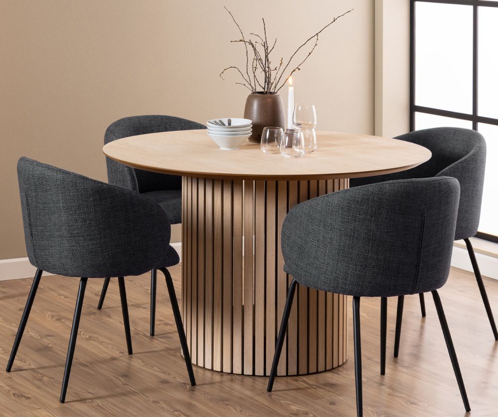 Linley White Oak Round Dining Table 