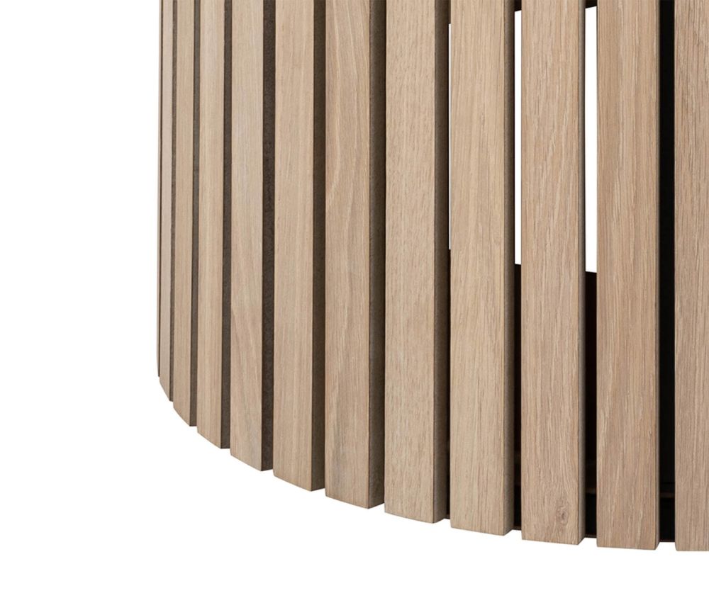 Linley White Oak Round Dining Table 