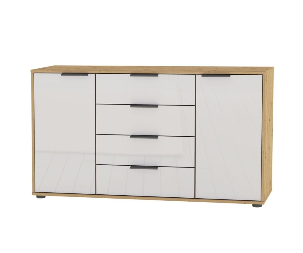 Wiemann Vip Monaco 4000 Glass Champagne 2 Door Combi Dresser