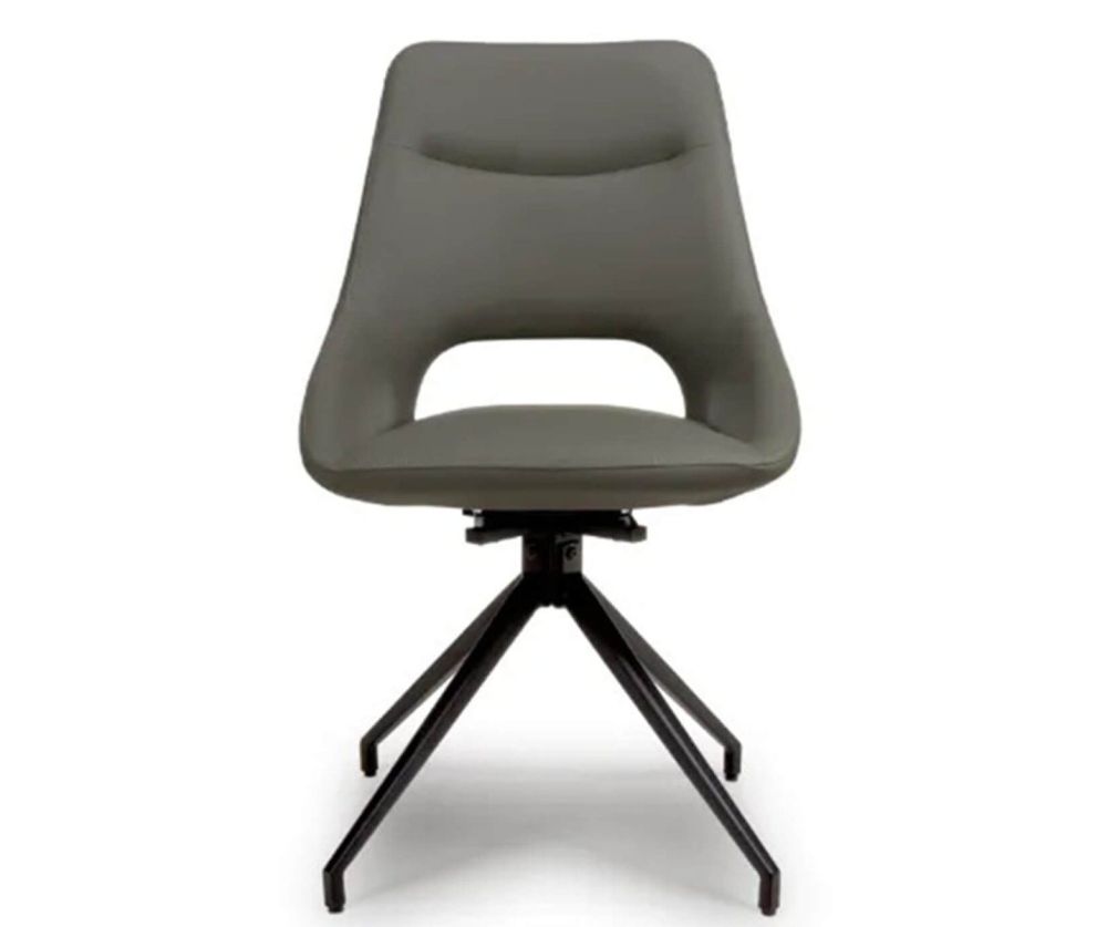 Furniture Link Ace Truffle Swivel Dining Chair in Pair