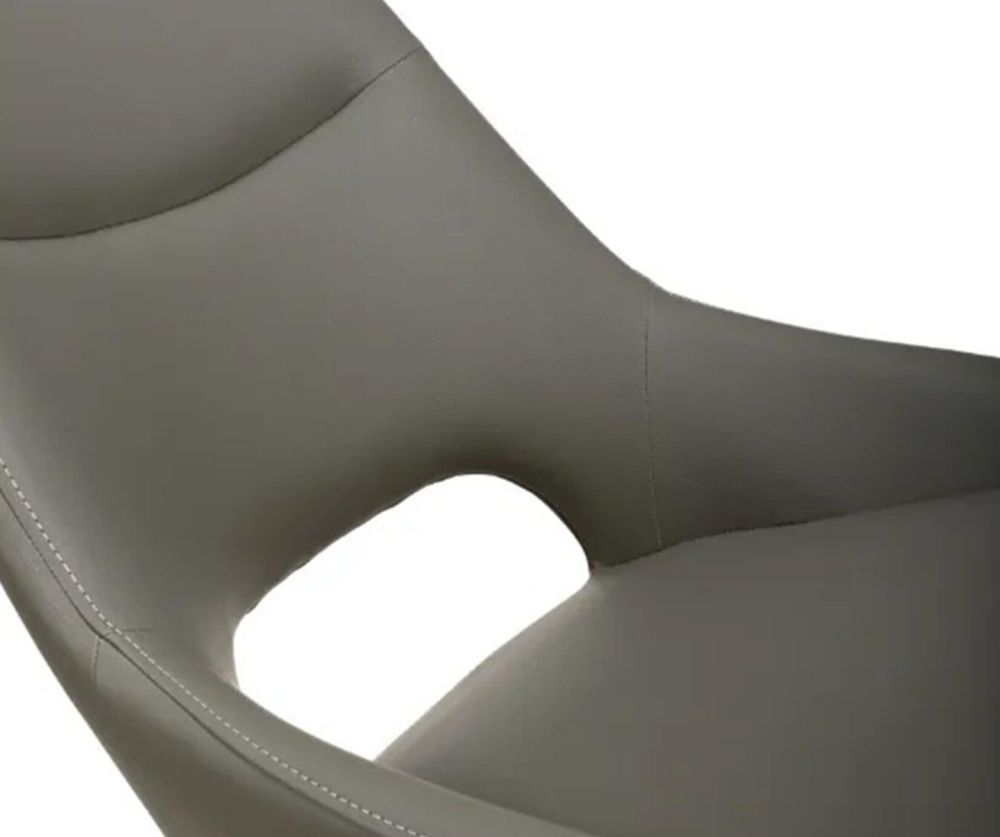 Furniture Link Ace Truffle Swivel Dining Chair in Pair