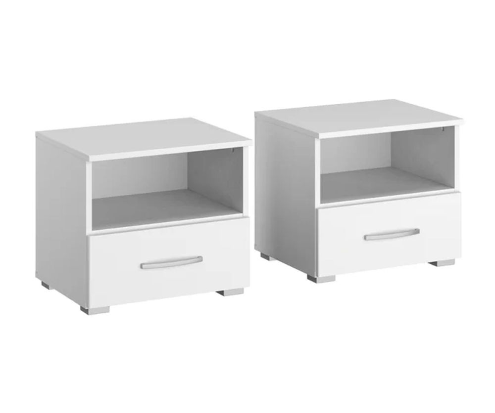 Rauch Aditio 1 Drawer Bedside Table with Alpine White Front
