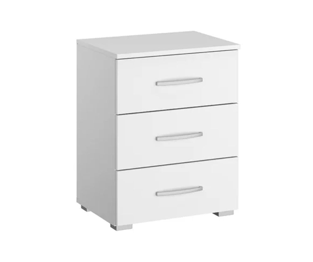 Rauch Aditio 3 Drawer Bedside Table and Alpine White Front