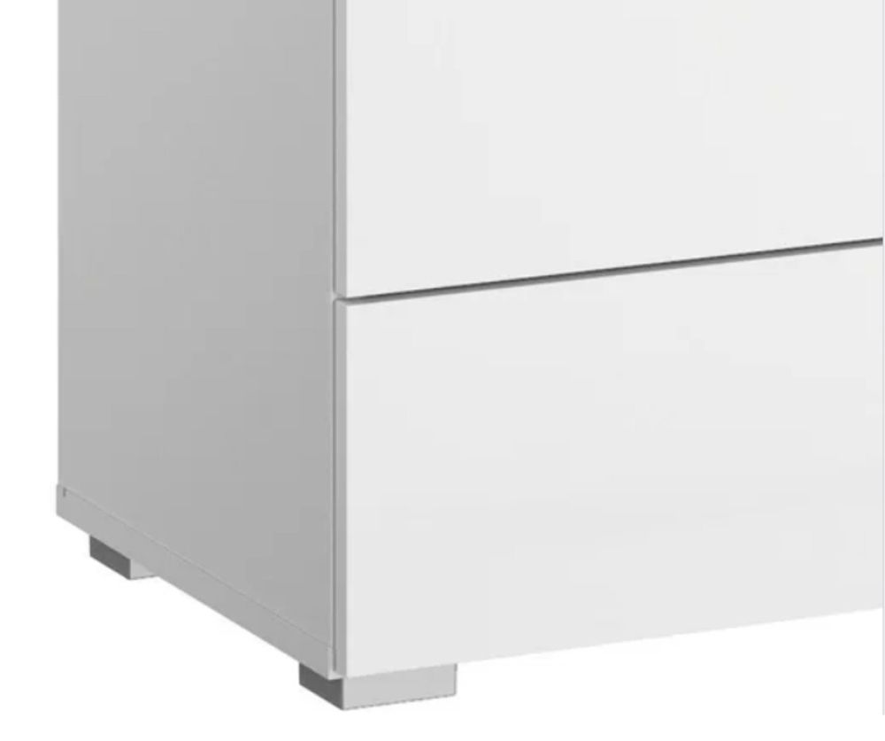 Rauch Aditio 5 Drawer Chest with Glass Silk Grey Front