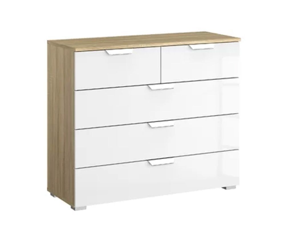 Rauch Aditio 5 Drawer Chest with Sonoma Oak Front