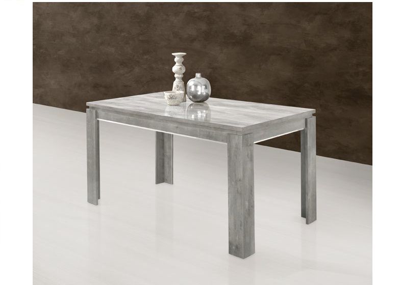 H2O Design Alexa Light Grey Italian Rectangular Dining Table with 4 Dining Chair-Art.03