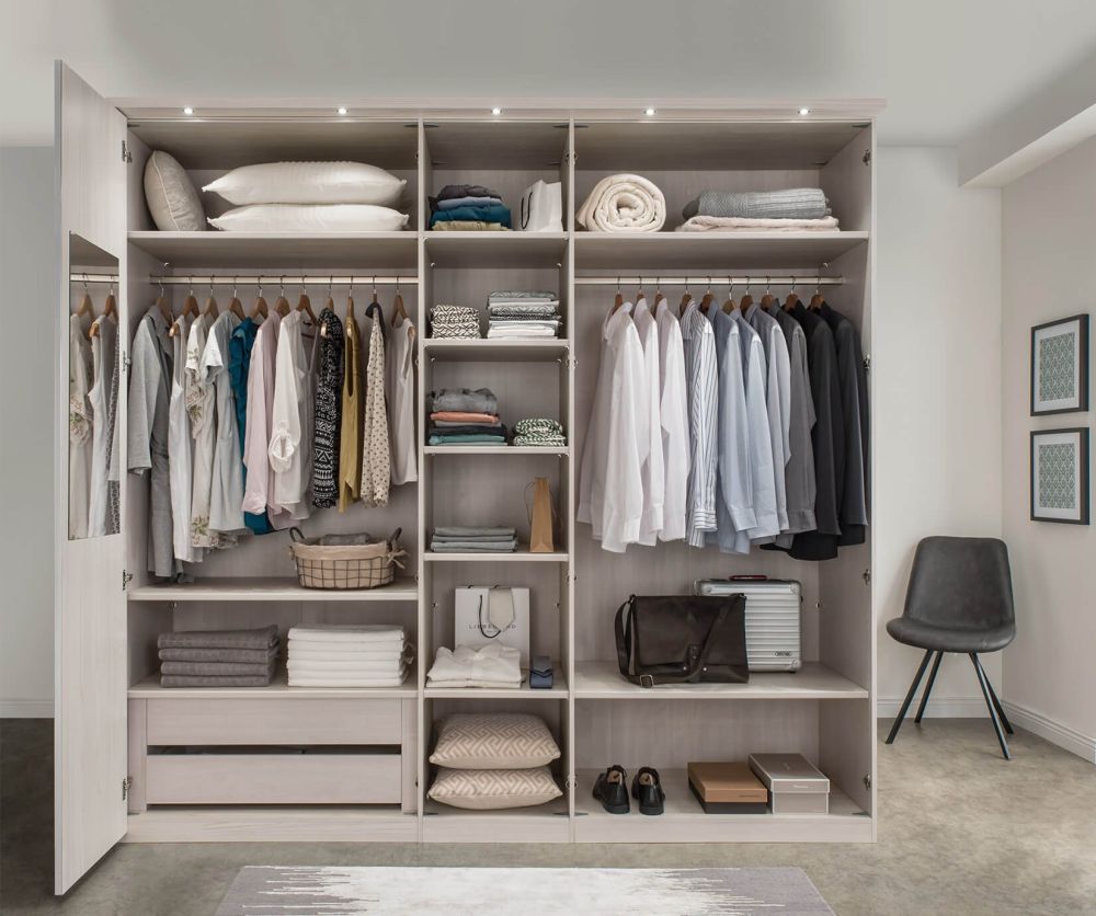 Wiemann All-In Wardrobe with Glass or Crystal Mirror Front