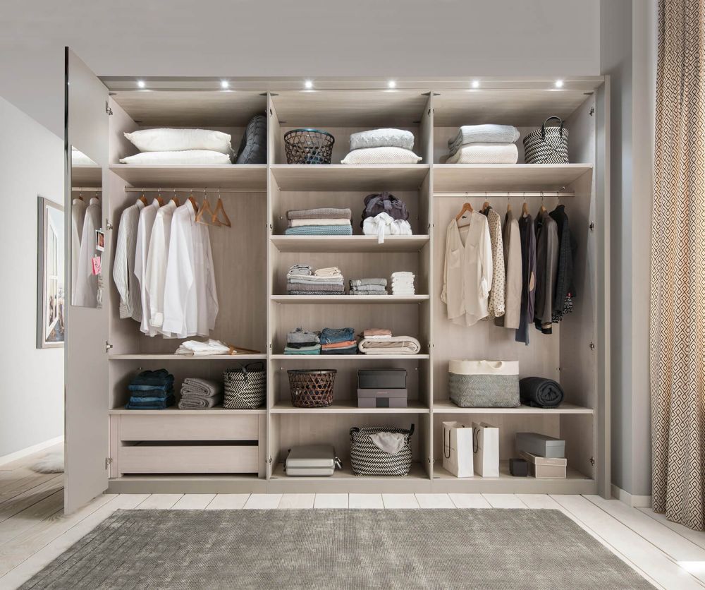 Wiemann All-In Wardrobe with Glass or Crystal Mirror Front