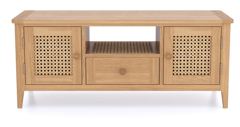 Heritance Halmstad Natural Oak Wide TV Unit