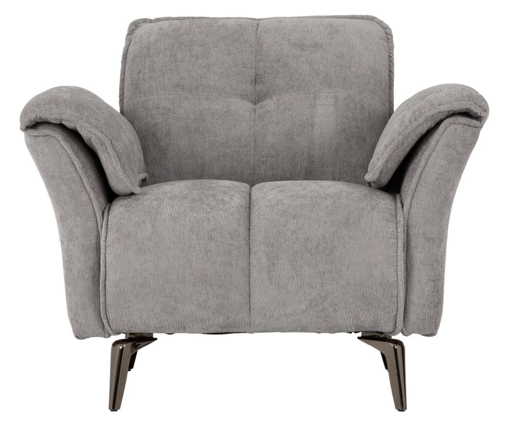 Seconique Furniture Amalfi Grey Fabric Armchair