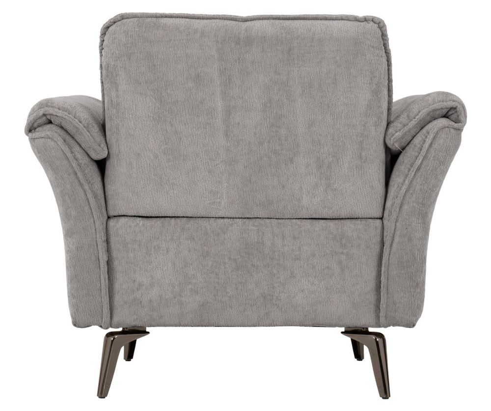Seconique Furniture Amalfi Grey Fabric Armchair