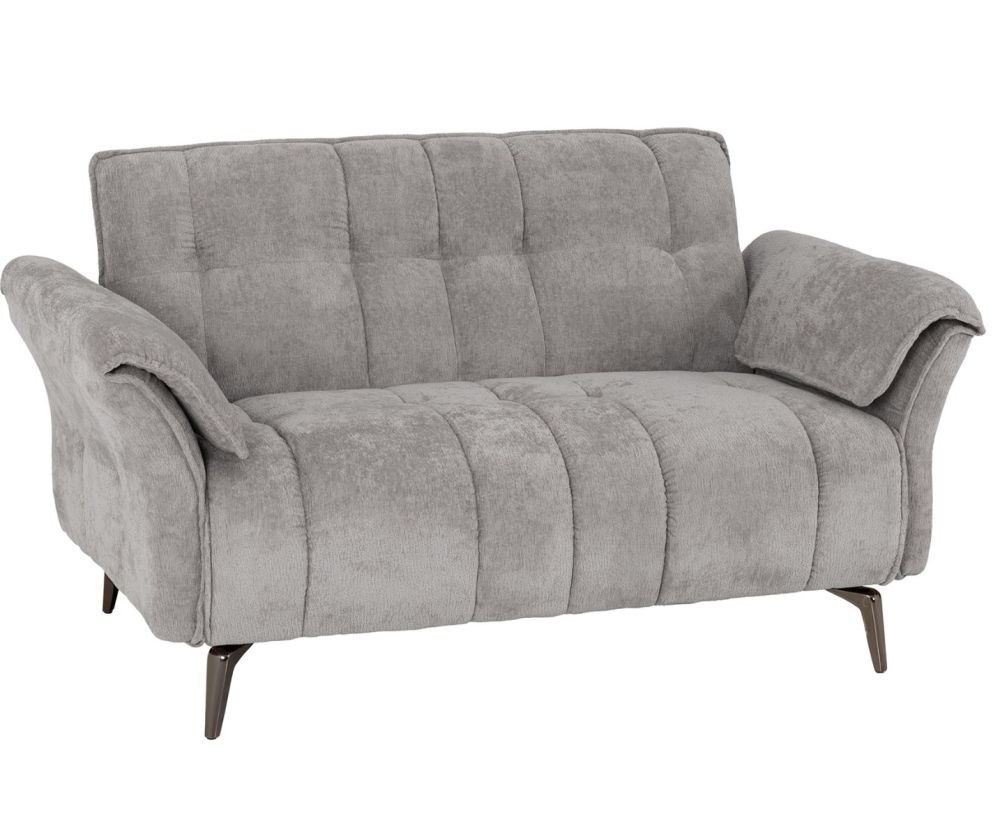 Seconique Furniture Amalfi Grey Fabric 2 Seater Sofa