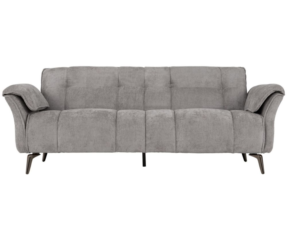 Seconique Furniture Amalfi Grey Fabric 3 Seater Sofa