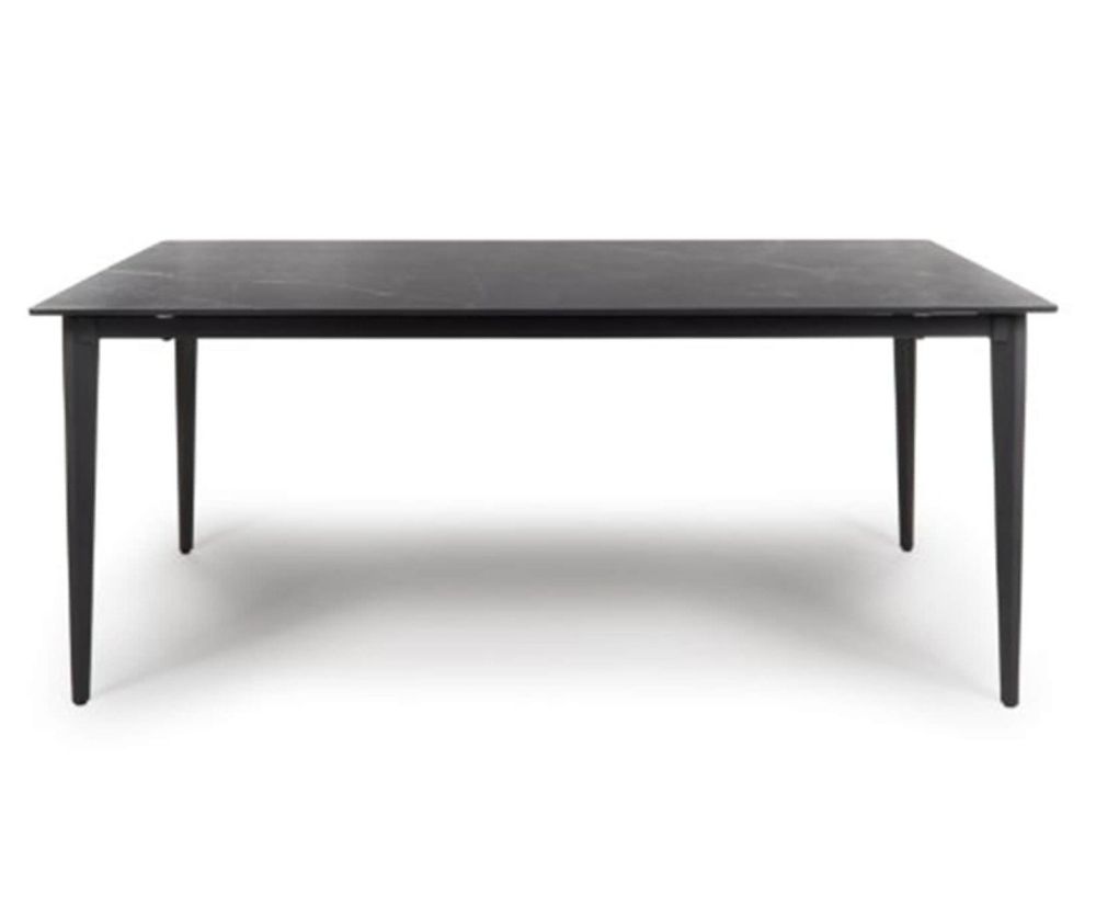 Furniture Link Amalfi Black Marble 140cm Dining Table Only