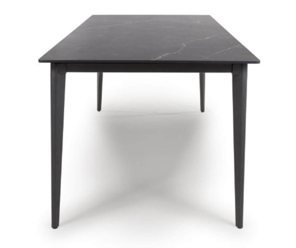 Furniture Link Amalfi Black Marble 140cm Dining Table Only